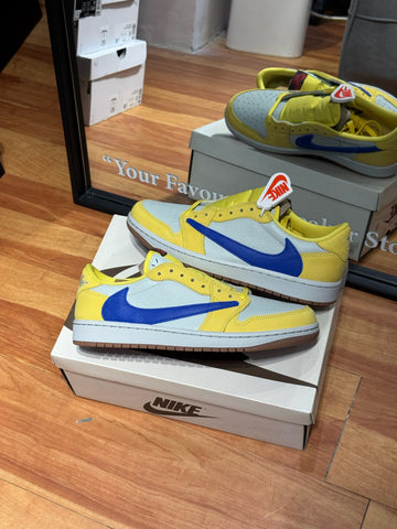 Air Jordan 1 low Travis Scott Canary
