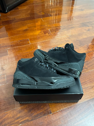 Jordan 3 Black Cat (2025) [Used-us10.5]