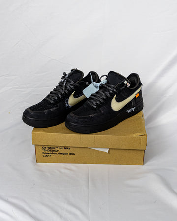 Nike OFF WHITE Air Force 1 Black [Used-us10]